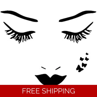 Butterfly on ladies face animal Die Cut Vinyl Decal sticker Butterfly on ladies face animal Die Cut Vinyl Decal sticker